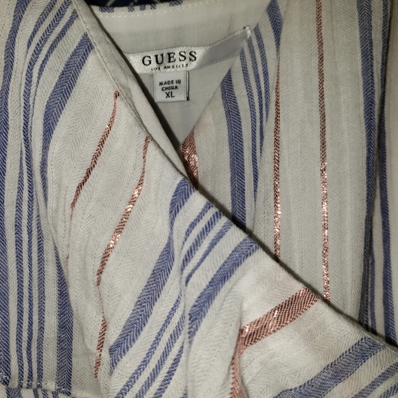 Guess Dress XL Rose Gold Striped - Picture 5 of 6
